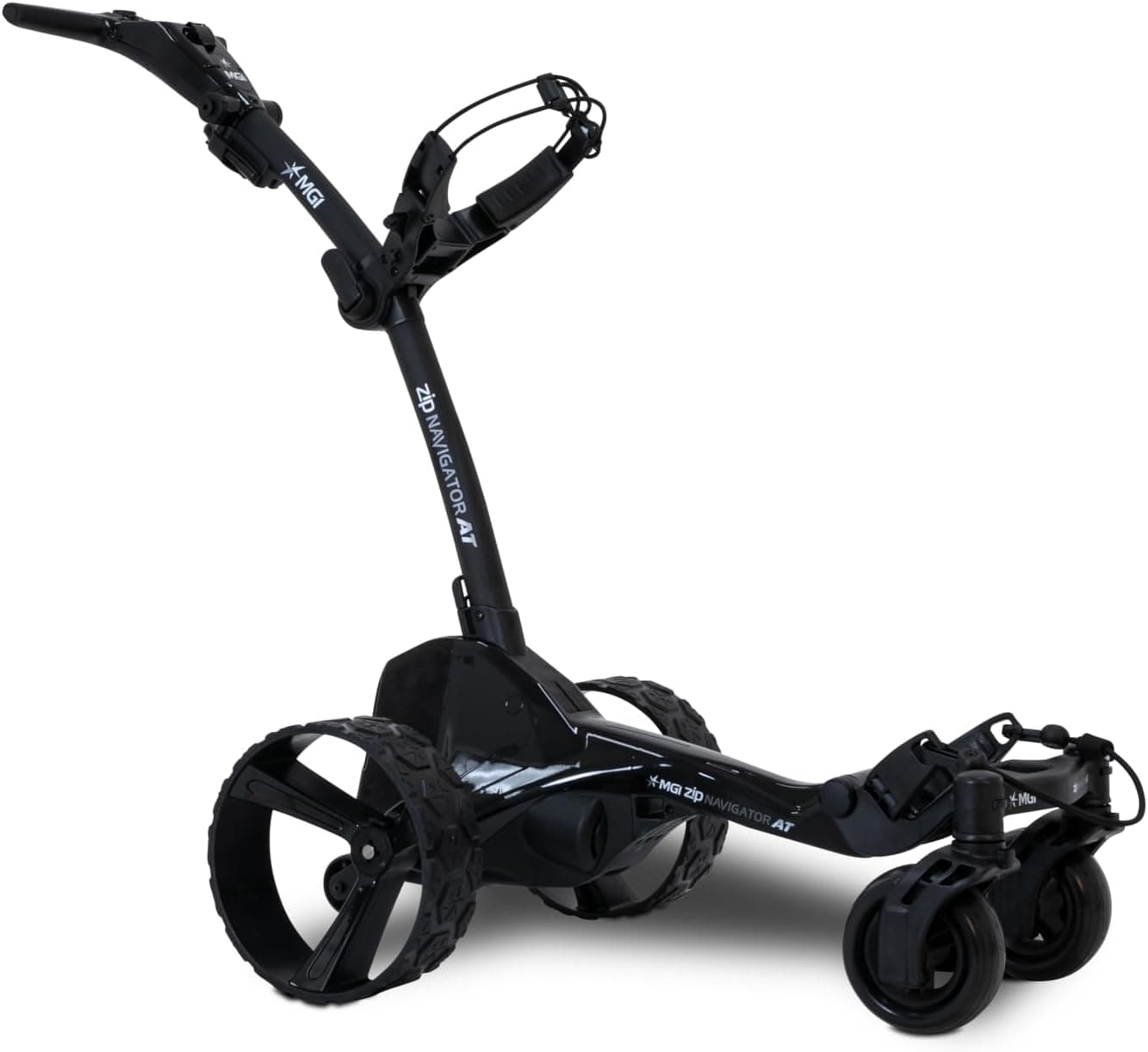 MGI Zip Navigator All Terrain Electric Golf Cart - 36 Hole Battery - Remote Control - (Drink, Umbrella, GPS-Phone)