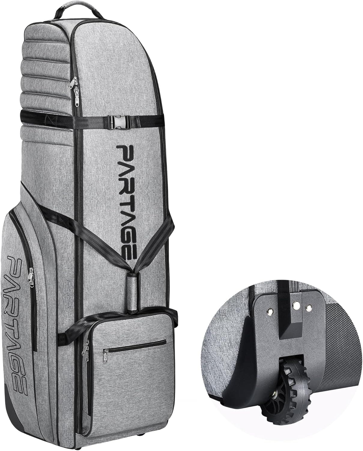 Golf Travel Bag with Wheels, Golf Travel Case for Airlines, 900D Heavy Duty Oxford